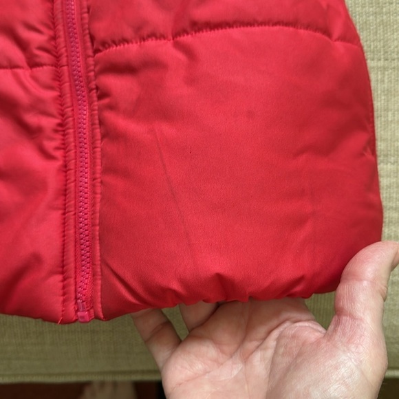 Disney Baby Fleece Lined Zip Up Quilted Vest Mickey Patch Left Chest Flaw - Picture 6 of 11